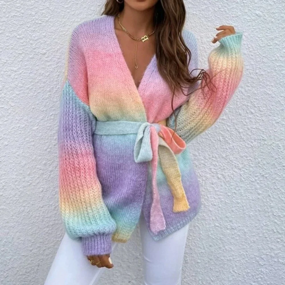 Rainbow Ombre Cardigan - Picture 2 of 6